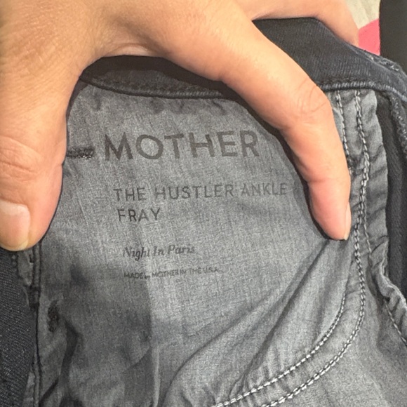 NWOT MOTHER The Hustler Ankle Fray Jeans Night In Paris Size 25 - Picture 8 of 17